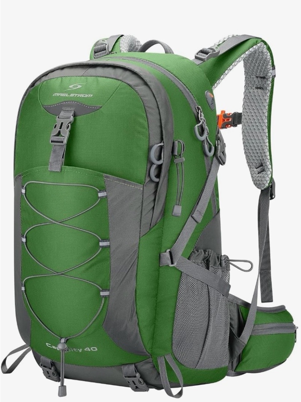 Maelstrom 40L Hiking Backpack-Outdoors Green and Gray